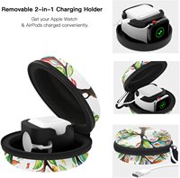 Tas Penyimpanan Zipper EVA Hardtop Personal untuk Apple Watch Seri 9 8 7 SE AirPods Pro Charging Dock Case Dari Pabrik