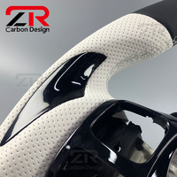 Accessoires de voiture pour Lexus IS250 IS300 IS350 RC F NX LC500 RX GS, volant sport personnalisé en fibre de carbone et cuir véritable