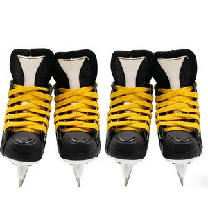 Nuevos Cordones Personalizados Impresos Planos Encerados LGBT para Patines de Hockey con Punta Metálica, Venta al por Mayor a Granel, Colores Surtidos - Product Image 3