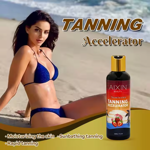 Crème de bronzage instantanée Han Linger Private Label Dark Body Accelerator à la <span class=keywords><strong>fraise</strong></span>, à base de plantes, pour un bronzage rapide et hydratant - Product Image 3