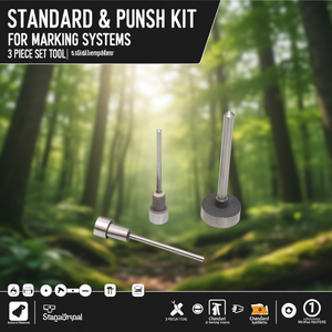 Ttake Standard Punch Kit For Marking Systems 3 Piece Set Metal <b>Tool</b> - Product Image 3