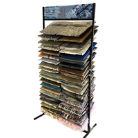 Présentoir métallique personnalisé Ray pour tapis et échantillons – Support d'exposition pour tapis, moquettes et couvertures en magasin