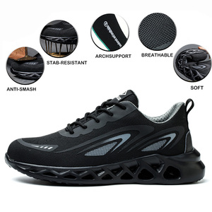 <span class=keywords><strong>Scarpe</strong></span> <span class=keywords><strong>Antinfortunistiche</strong></span> da <span class=keywords><strong>Uomo</strong></span> Traspiranti in Maglia Intrecciata Sneakers Industriali per Cantieri Edili <span class=keywords><strong>Scarpe</strong></span> Protettive per Siti Industriali e di Costruzione - Product Image 5