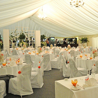Tente de réception modulaire quatre saisons en alliage d'aluminium et PVC avec toit transparent Jiada pour mariages, célébrations, stockage et expositions