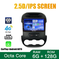 Pour Ford RANGER 2011-2016, autoradio Android 9 pouces, double DIN, Octa-Core, Quad, GPS, navigation