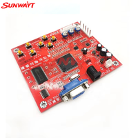 Placa Convertidora de Video para Juegos de Arcade CGA a VGA CVBS Personalizada de Plástico, Compatible con Monitores CRT, LCD y PDP, SUNWAYT SW-HB1 12V