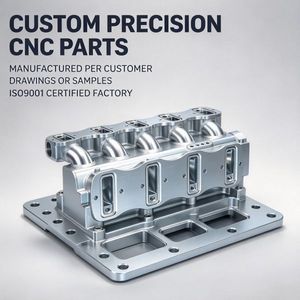 Collecteur d'admission et boîtier de fluide en aluminium usiné CNC de haute précision - Product Image 1