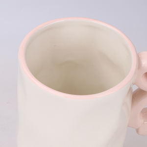 Taza de Cerámica Redeco Kawaii con Lazo Rosa, Tazas de Café Lindas con Asa <span class=keywords><strong>para</strong></span> Niñas, Regalo de <span class=keywords><strong>San</strong></span> Valentín, Decoración <span class=keywords><strong>para</strong></span> el Hogar - Product Image 5