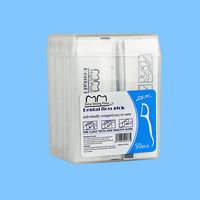 Cure-dents en charbon de bambou colorés, 50 pièces par boîte, emballés individuellement, directement de l'usine, pour hygiène dentaire