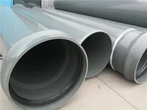 Upvc Pvc-uh Pvc Pipe 50mm 250mm 1200mm Pipe ISO Certificated For Water Supply Pvc Drainage Pipe