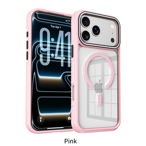 Étui de téléphone de haute qualité en TPU+PC électro-plaqué magnétique, protection 360° pour 17 Pro Max/ Finition mate, résistant aux chocs - Product Image 3