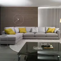 L Shape Kích Thước Lớn Phòng Khách Sofa Vải Thoải Mái