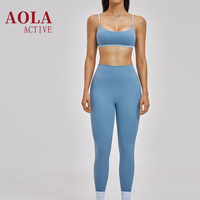 Ensemble de yoga respirant et anti-transpiration à carreaux, effet seconde peau, avec bretelles spaghetti et dos élégant, idéal pour la course et le fitness