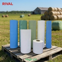Película Estirable para Ensilaje LLDPE Personalizada de 250mm, 500mm, 750mm, 25um, 5 Capas, Resistente a los Rayos UV, para Envolver Pacas de Heno y Pasto en Agricultura