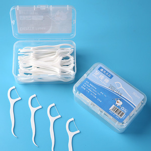 Hilo Dental con Palillo, 50 Unidades, Forma de Media Luna, Herramienta Portátil para Limpieza Dental - Product Image 2