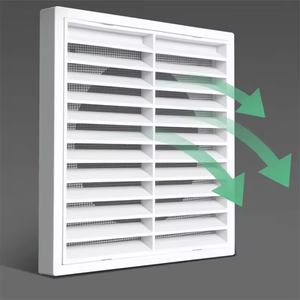 <span class=keywords><strong>Grille</strong></span> <span class=keywords><strong>d</strong></span>'ouverture élégante pour la salle <span class=keywords><strong>de</strong></span> bain avec design élégant Hotte et couvercle <span class=keywords><strong>de</strong></span> sortie <span class=keywords><strong>d</strong></span>'air étanche à la pluie pour tuyau en plastique carré moderne - Product Image 2