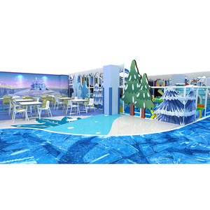 Aire de jeux intérieure pour enfants, parc de jeux gonflables en plastique, petite aire de jeux intérieure avec toboggan et piscine à balles - Product Image 6