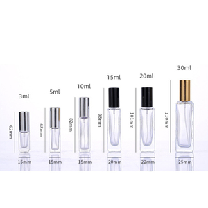 Botellas de perfume de cristal cuadradas vacías de 15ml al por mayor botella de spray de perfume portátil para hombres y mujeres botella de perfume - Product Image 5