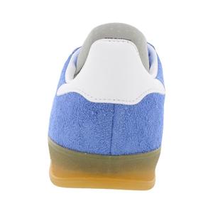Zapatillas Adidas Gazelle Indoor de Gamuza para Mujer, Azul Fusion, Blanco, Dorado Metálico - Product Image 3