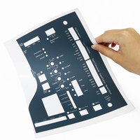 Etiqueta de Panel de Control de PC Flexible personalizada, interruptor de membrana adhesivo, etiqueta de superposición gráfica, gráfico impreso para equipos eléctricos