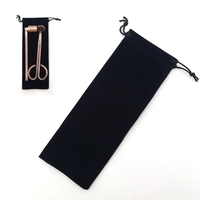 Kit de soins pour ciseaux, accessoires personnalisés, coupe-bougie noire, slim