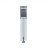 Pomme de douche rectangulaire intégrée de style industriel minimaliste, à lignes lisses, de qualité supérieure, avec un design économiseur d'eau pour appartement