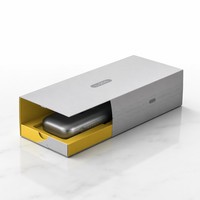 Boîte d'emballage personnalisée pour café avec impression numérique, revêtement UV brillant, matériaux recyclés et bande adhésive détachable