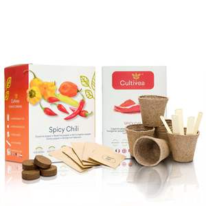 Premium Mini Kit Graines de Piments <span class=keywords><strong>BIO</strong></span> che piante di pepe biologico per il tuo Mini giardino - Product Image 1