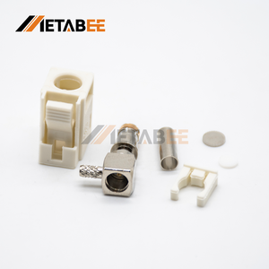 Conector de Arnés de Alimentación Phantom para Radio Automotriz, Coaxial RF de 50 Ohmios, con Conector Fakra B Código B, Color Blanco Crema, para Soldar - Product Image 5