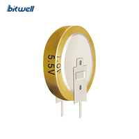 Condensateur Farad de type bouton BitWell BWL5R5105 5,5V 1F, super condensateur de type V pour enregistreur de conduite, instruments industriels