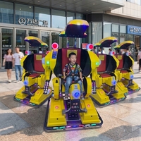Mesin Permainan Robot Wahana Anak-Anak Berputar 360 Derajat Bertenaga Koin, Mobil Bumper Listrik Taman Hiburan Dengan Radar Keamanan
