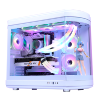 AntarcChill Hot Sell High Performance Metal 0.8mm SPCC White Coating Semicircle F4-TANK Computer case