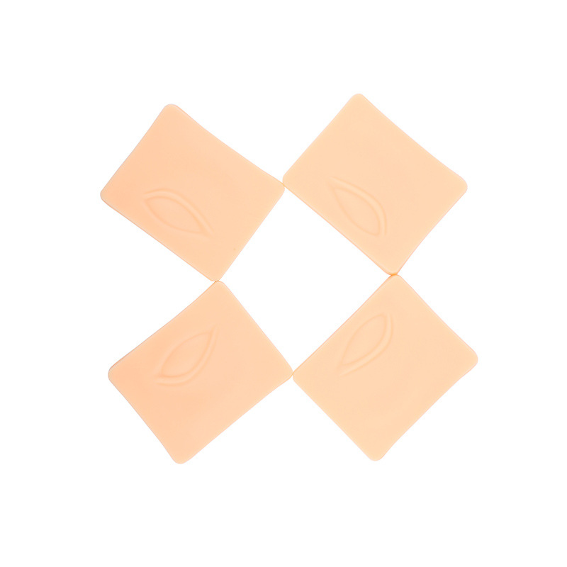 Hadiyah Beauty 2pcs Silicone Practice Skin Makeup Practice Pad For Eyelash Eyelids Microblading Training Permanent Makeup Tool