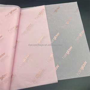Custom Printed Eco Friendly Gold Logo Rose Gold Brand Packaging <strong>Pink</strong> Tissue <strong>Paper</strong> <strong>Wrapping</strong> - Product Image 1