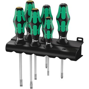 WERA - 05105656001 Jeu de tournevis et crémaillère (6 pièces) -JEUX DE TOURNEVIS EAN 4013288003140 - Product Image 1