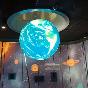 ในร่ม P2 P2.5 P3 โฆษณาดิจิตอล Led ทรงกลมผนังวิดีโอรีโมทคอนโทรล Big 3D RGB Globe Led Ball จอแสดงผลหน้าจอภายใน