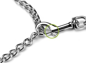 Correa de perro de acero y Metal antimordedura duradera de 6 pies con mango suave acolchado, cadena de hierro, Correa antitirones para perro grande de 4 pies 120 <span class=keywords><strong>180cm</strong></span> - Product Image 4