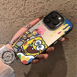 Custodia per Cellulare iPhone 16 Pro Max con Effetto Laser Argento <span class=keywords><strong>Spongebob</strong></span>, Compatibile con iPhone 15 14 13 Promax, Antiurto - Product Image 2