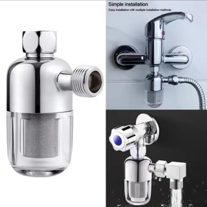Filtre <span class=keywords><strong>de</strong></span> douche en plastique ABS, pré-filtre <span class=keywords><strong>de</strong></span> robinet domestique avec installation facile, <span class=keywords><strong>pour</strong></span> la douche <span class=keywords><strong>de</strong></span> salle <span class=keywords><strong>de</strong></span> bain - Product Image 1
