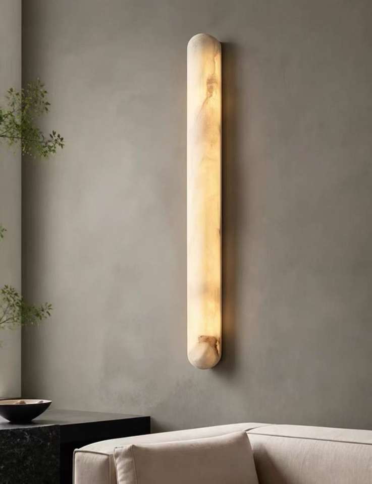 Led Color Changing Keyboard Spanish natural marble LED wall lamp modern embedded copper wall lamp ...