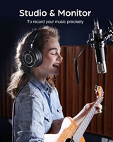 Headphone Studio Monitor Berkabel OneOdio Monitor 60 Hi-Res dengan Driver 50mm, Headset Over Ear untuk Rekaman, Mixing, DJ, dan Podcast