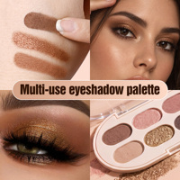 HANDAIYAN Nouvelle Arrivée Palette de Fards à Paupières 8 Couleurs Mat et Pailleté Marque Privée Maquillage Yeux Vente en Gros
