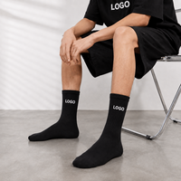 Chaussettes en jacquard personnalisées écologiques antidérapantes en Spandex/Coton, style décontracté unisexe, avec lettres personnalisées, faible MOQ, OEM, vente en gros