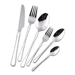 Stainless steel cutlery set for hotel western cuisine six-piece set steak knife fork spoon tea spoon tea fork and <b>coffee</b> spoon - Product Image 4