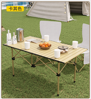 Table et chaises de camping pliables, table à œufs pour l'extérieur, ensemble de pique-nique 95 cm