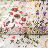 Ensemble d'autocollants transparents pour agenda et journal, motifs floraux saisonniers, pour journalisation, mise en page d'agenda et scrapbooking