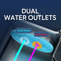 Distributeur d'eau portable instantané chaud, froid et glacée, purificateur d'eau avec filtre RO, distributeur de bureau pour eau chaude, froide et glacée
