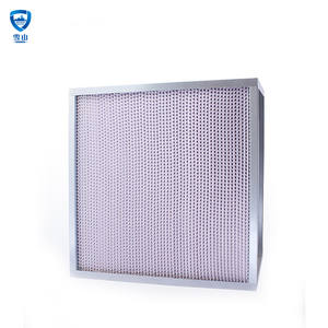 Filtres HEPA à plis profonds en aluminium pour purificateurs d'air haute efficacité, idéaux pour les systèmes de ventilation de salles blanches - Product Image 5