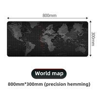 Grand tapis de souris à coupe géométrique en caoutchouc antidérapant élargi, tapis de bureau antidérapant doux, clavier pour ordinateur de jeu