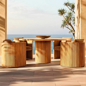 Poltrona Lounge da <span class=keywords><strong>Esterno</strong></span> in Teak Massiccio <span class=keywords><strong>per</strong></span> Hotel <span class=keywords><strong>Sedia</strong></span> Divano da Giardino in Legno <span class=keywords><strong>per</strong></span> Arredamento Patio di Hotel e Resort - Product Image 4